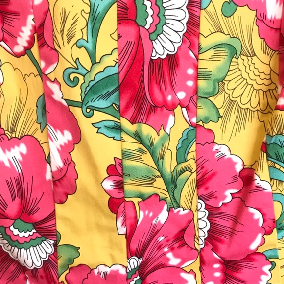 ROBBIE BEE Floral Midi Dress Fit & Flare Sleeveless Cotton Pink Women’s Size 12 - Picture 6 of 16